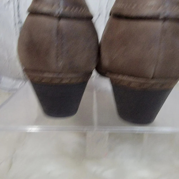 Cobb Hill Womens 9.5 Tan Brown Short Heel Bootie Slouchy Ankle Boot Comfy Casual - Picture 8 of 11